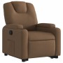 Sillón reclinable elevable de tela marrón de , Sillones - Ref: Foro24-3204372, Precio: 271,75 €, Descuento: %