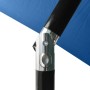 Umbrella with LED and azure blue steel pole 2x3 m by vidaXL, Umbrellas - Ref: Foro24-313793, Price: 67,02 €, Discount: %