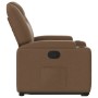 Sillón reclinable elevable de tela marrón de , Sillones - Ref: Foro24-3204372, Precio: 271,75 €, Descuento: %