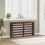 Engineered wood radiator cover in brown oak, 149x20x82cm by , Accessories for heating radiators - Ref: Foro24-852705, Price: ...