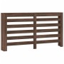 Engineered wood radiator cover in brown oak, 149x20x82cm by , Accessories for heating radiators - Ref: Foro24-852705, Price: ...