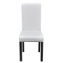 Sillas de comedor 4 unidades cuero sintético blanco de vidaXL, Sillas de comedor - Ref: Foro24-241729, Precio: 285,06 €, Desc...