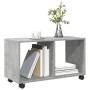 Armario con ruedas madera ingeniería gris hormigón 72x33x42,5cm de , Mesas auxiliares - Ref: Foro24-853140, Precio: 40,72 €, ...