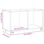 Rollcontainer aus Holzwerkstoff in Betongrau mit Rollen, 72x33x42,5 cm. von , Seitentische - Ref: Foro24-853140, Preis: 40,72...