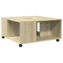 Engineered wood Sonoma oak coffee table 80x80x40 cm by , Coffee table - Ref: Foro24-853175, Price: 80,99 €, Discount: %