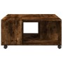 Mesa de centro madera de ingeniería roble ahumado 80x80x40 cm de , Mesas de centro - Ref: Foro24-853177, Precio: 80,99 €, Des...