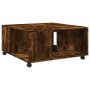 Mesa de centro madera de ingeniería roble ahumado 80x80x40 cm de , Mesas de centro - Ref: Foro24-853177, Precio: 80,99 €, Des...