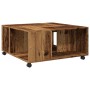 Mesa de centro madera ingeniería color envejecido 80x80x40 cm de , Mesas de centro - Ref: Foro24-853180, Precio: 80,99 €, Des...