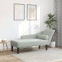 Daybed sofa with light gray velvet cushions by , Daybeds - Ref: Foro24-4007588, Price: 125,99 €, Discount: %