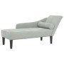 Tagesbettsofa mit hellgrauen Samtkissen von , Tagesbetten - Ref: Foro24-4007588, Preis: 125,77 €, Rabatt: %