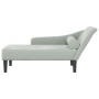 Tagesbettsofa mit hellgrauen Samtkissen von , Tagesbetten - Ref: Foro24-4007588, Preis: 125,77 €, Rabatt: %