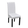 Dining chairs 4 units white synthetic leather by vidaXL, dining chairs - Ref: Foro24-241729, Price: 285,06 €, Discount: %