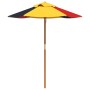 Garden umbrella for children with wooden pole Ø120x140 cm by , Umbrellas - Ref: Foro24-4008989, Price: 30,25 €, Discount: %