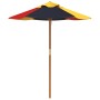 Garden umbrella for children with wooden pole Ø120x140 cm by , Umbrellas - Ref: Foro24-4008989, Price: 30,25 €, Discount: %