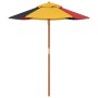 Garden umbrella for children with wooden pole Ø120x140 cm by , Umbrellas - Ref: Foro24-4008989, Price: 30,25 €, Discount: %