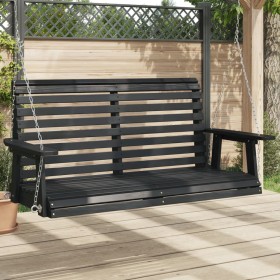 Garden swing bench with brown fir wood and metal chains. by , Garden rockers - Ref: Foro24-4008982, Price: 151,27 €, Discount: %