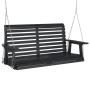 Garden swing bench with brown fir wood and metal chains. by , Garden rockers - Ref: Foro24-4008982, Price: 151,27 €, Discount: %