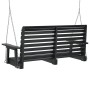 Garden swing bench with brown fir wood and metal chains. by , Garden rockers - Ref: Foro24-4008982, Price: 151,27 €, Discount: %