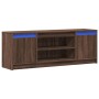 Mueble de TV LED madera ingeniería marrón roble 139,5x34x50 cm de , Muebles TV - Ref: Foro24-852200, Precio: 102,16 €, Descue...