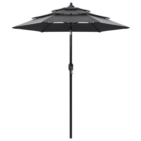 3-tier parasol with anthracite aluminum pole 2 m by vidaXL, Umbrellas - Ref: Foro24-313854, Price: 46,99 €, Discount: %