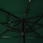 3-tier parasol with green aluminum pole 2.5x2.5 m by vidaXL, Umbrellas - Ref: Foro24-313837, Price: 74,09 €, Discount: %