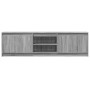 TV stand with LED in gray Sonoma engineered wood 180x34x50 cm by , TV Furniture - Ref: Foro24-3307917, Price: 152,54 €, Disco...