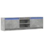 LED TV stand in gray concrete engineered wood 180x34x50 cm by , TV Furniture - Ref: Foro24-3307915, Price: 147,32 €, Discount: %