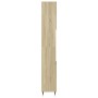 Armario de baño madera contrachapada roble Sonoma 30x30x190 cm de , Muebles de baño - Ref: Foro24-849667, Precio: 87,59 €, De...