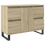 Mueble de baño madera de ingeniería roble Sonoma 80x33x60 cm de , Muebles de baño - Ref: Foro24-849684, Precio: 89,76 €, Desc...