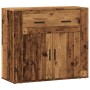 Aparador madera de ingeniería madera envejecida 80x33x70 cm de , Aparadores - Ref: Foro24-857075, Precio: 88,91 €, Descuento: %