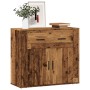 Aparador madera de ingeniería madera envejecida 80x33x70 cm de , Aparadores - Ref: Foro24-857075, Precio: 88,91 €, Descuento: %