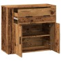 Aparador madera de ingeniería madera envejecida 80x33x70 cm de , Aparadores - Ref: Foro24-857075, Precio: 88,91 €, Descuento: %