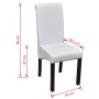 Dining chairs 4 units white synthetic leather by vidaXL, dining chairs - Ref: Foro24-241729, Price: 285,06 €, Discount: %