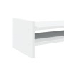 Soporte de monitor madera maciza de pino blanco 100x27x20 cm de , Bases y elevadores para ordenadores - Ref: Foro24-854787, P...