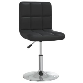 Silla de comedor cuero sintético negra de , Sillas de comedor - Ref: Foro24-3087439, Precio: 85,99 €, Descuento: %