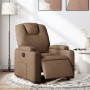 Electric brown fabric recliner by , Armchairs - Ref: Foro24-3204348, Price: 251,45 €, Discount: %