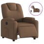 Sillón reclinable eléctrico de tela marrón de , Sillones - Ref: Foro24-3204348, Precio: 251,45 €, Descuento: %