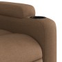 Sillón reclinable eléctrico de tela marrón de , Sillones - Ref: Foro24-3204348, Precio: 251,45 €, Descuento: %