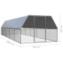 Galvanized steel chicken coop cage 3x10x2 m by , Cages and habitats for small animals - Ref: Foro24-3278811, Price: 487,91 €,...