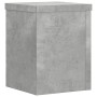 Plant stands 2 units gray wood concrete 15x15x20 cm by , Pot stands - Ref: Foro24-852891, Price: 26,60 €, Discount: %