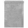 Plant stands 2 units gray wood concrete 15x15x20 cm by , Pot stands - Ref: Foro24-852891, Price: 26,60 €, Discount: %