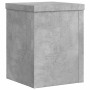 Plant stands 2 units gray wood concrete 15x15x20 cm by , Pot stands - Ref: Foro24-852891, Price: 26,60 €, Discount: %