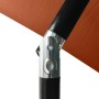 Umbrella with LED and terracotta steel pole 2x3 m by vidaXL, Umbrellas - Ref: Foro24-313791, Price: 67,02 €, Discount: %