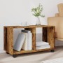 Armario con ruedas madera ingeniería envejecida 72x33x42,5 cm de , Mesas auxiliares - Ref: Foro24-853144, Precio: 41,01 €, De...