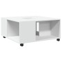 Mesa de centro madera de ingeniería blanca 80x80x40 cm de , Mesas de centro - Ref: Foro24-853173, Precio: 82,35 €, Descuento: %