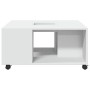 Mesa de centro madera de ingeniería blanca 80x80x40 cm de , Mesas de centro - Ref: Foro24-853173, Precio: 82,35 €, Descuento: %