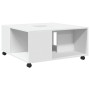 Mesa de centro madera de ingeniería blanca 80x80x40 cm de , Mesas de centro - Ref: Foro24-853173, Precio: 82,35 €, Descuento: %