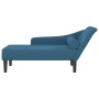 Tagesbettsofa mit blauen Samtkissen von , Tagesbetten - Ref: Foro24-4007587, Preis: 133,29 €, Rabatt: %