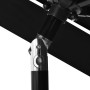 3-level black umbrella with 2.5m aluminum pole by vidaXL, Umbrellas - Ref: Foro24-313866, Price: 56,99 €, Discount: %