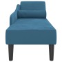 Tagesbettsofa mit blauen Samtkissen von , Tagesbetten - Ref: Foro24-4007587, Preis: 133,29 €, Rabatt: %